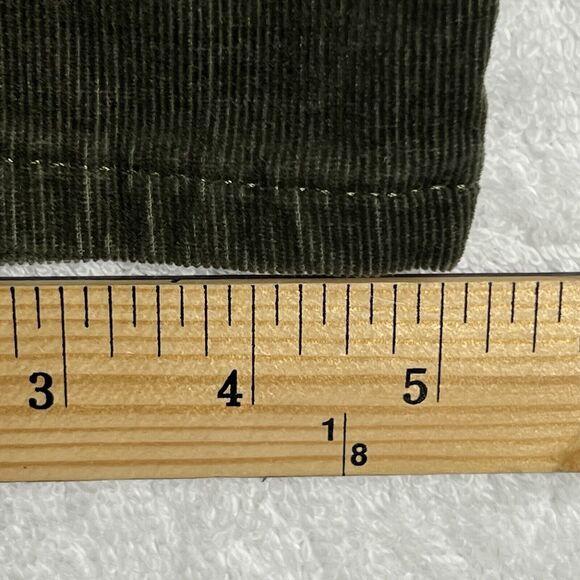 LOFT High Waist Skinny Corduroy Pants Women's 10 Green Stretch Cotton - Picture 9 of 15